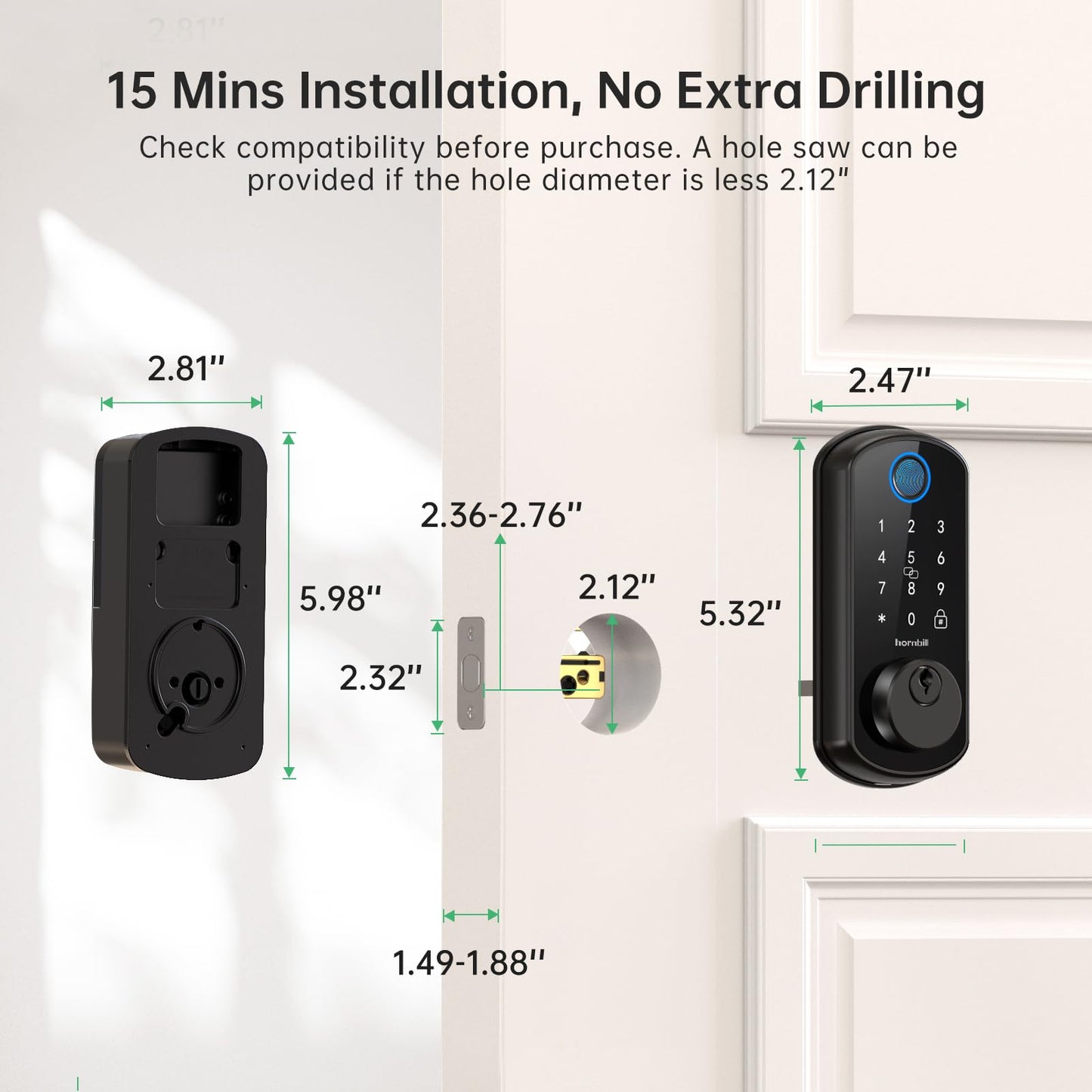 Smart WiFi Fingerprint Deadbolt Lock by hornbill