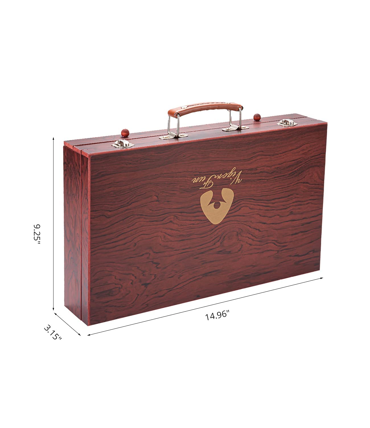 Deluxe Wooden Art Set for Drawing and Painting