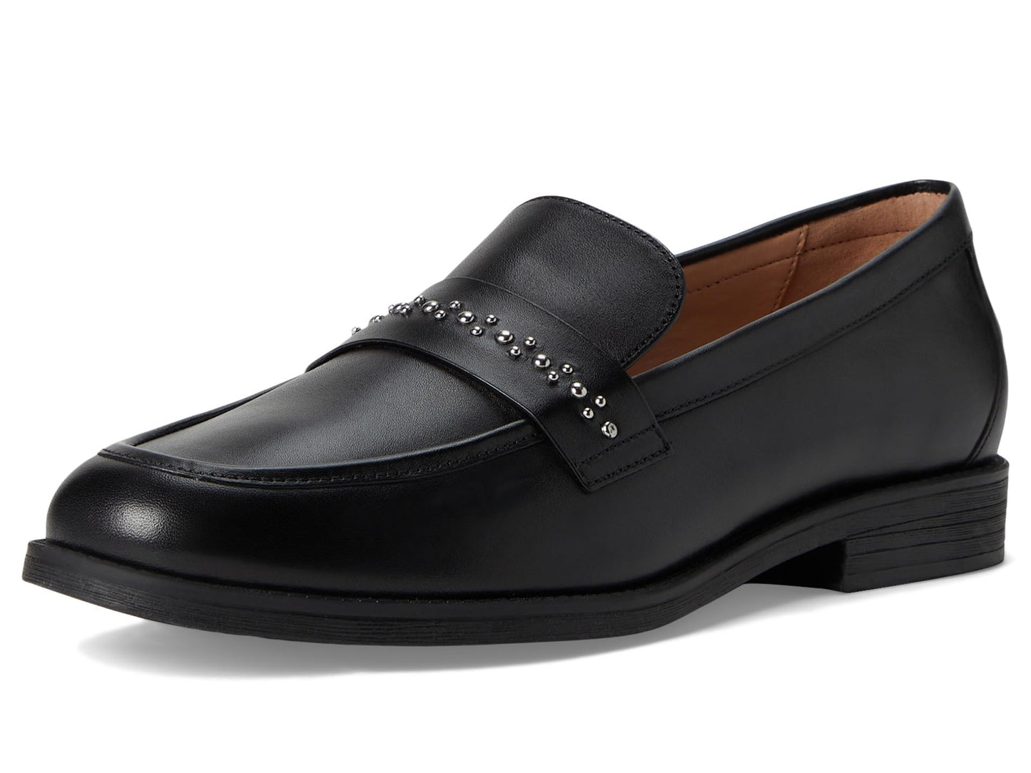 Cole Haan Women's Embellished Black Leather Loafers