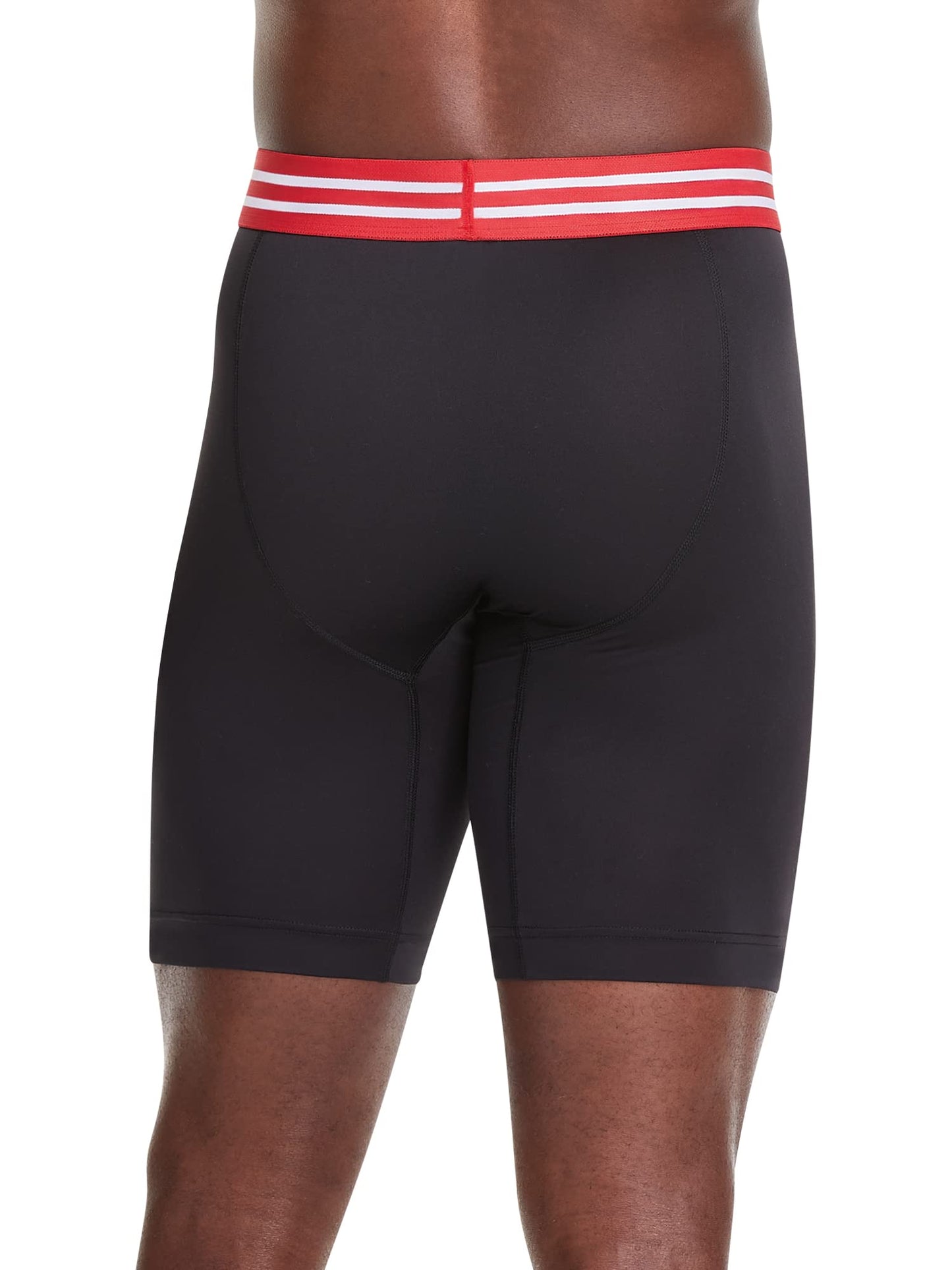 Champion Men's Cotton Stretch Boxer Briefs, Black