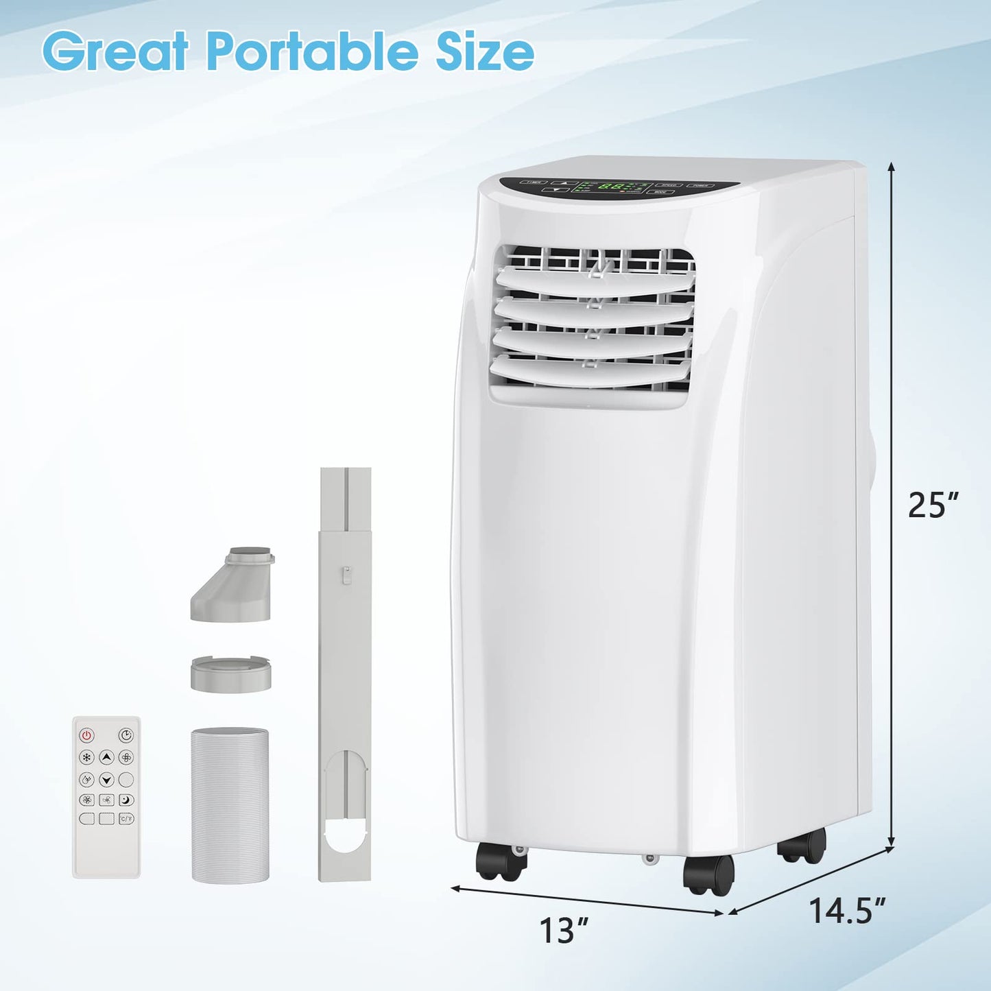 8000 BTU Air Conditioner with Remote Control
