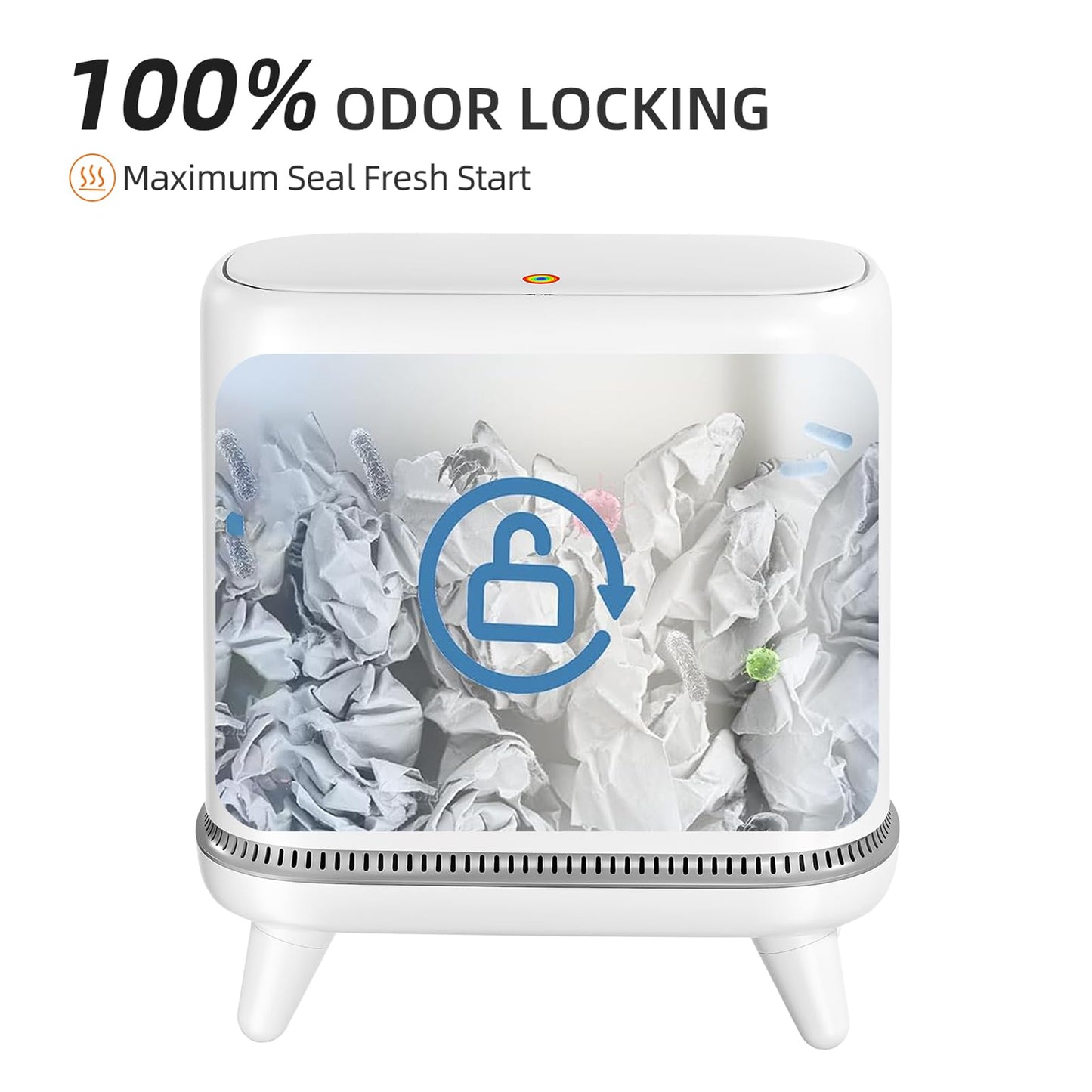 3.2 Gallon Bathroom Trash Can with Lid