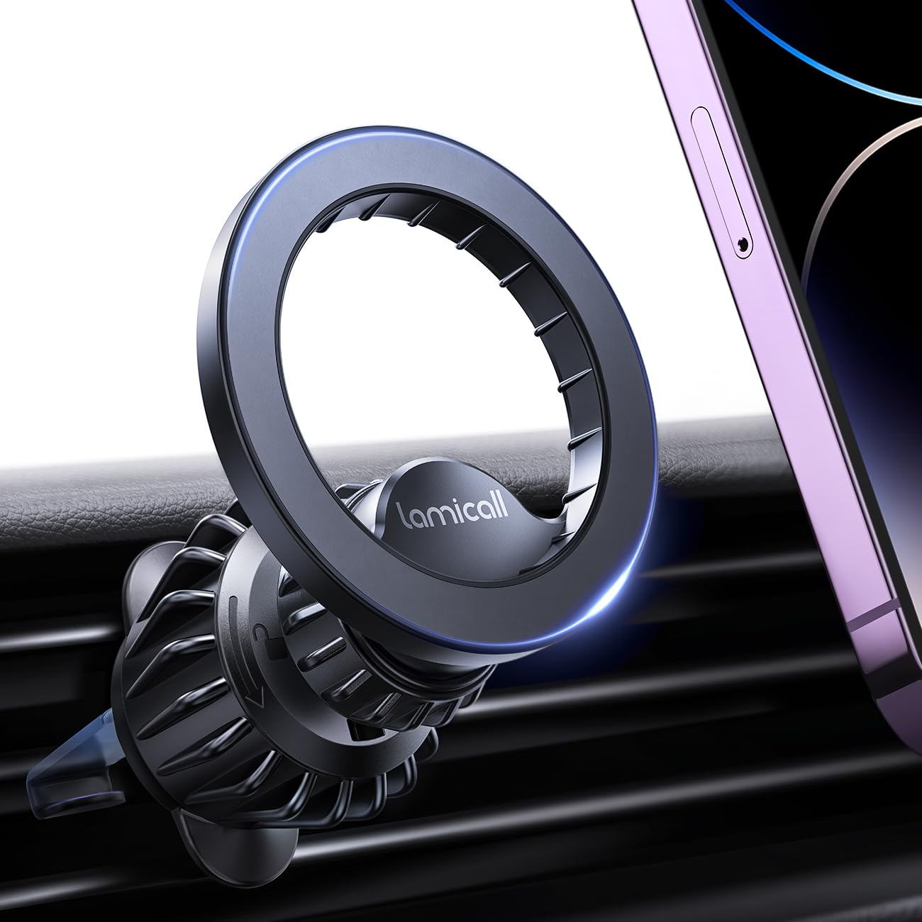 Lamicall Magnetic Car Phone Mount with 20 Magnets