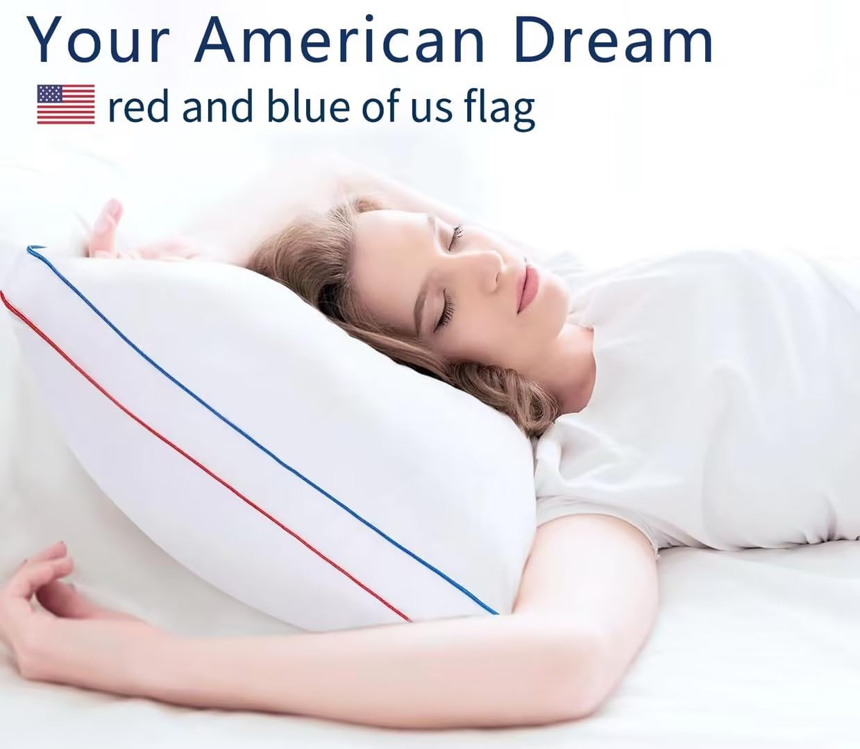2 Pack Fluffy Queen Size Sleeping Pillows