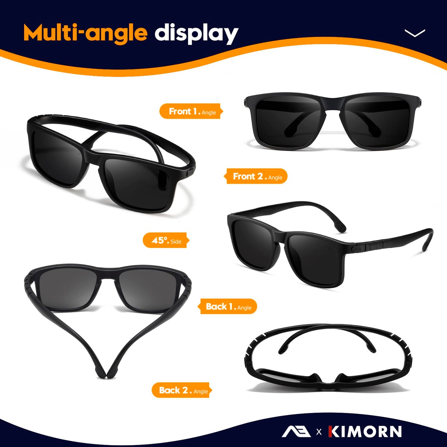 Polarized Sports Sunglasses for Men Women