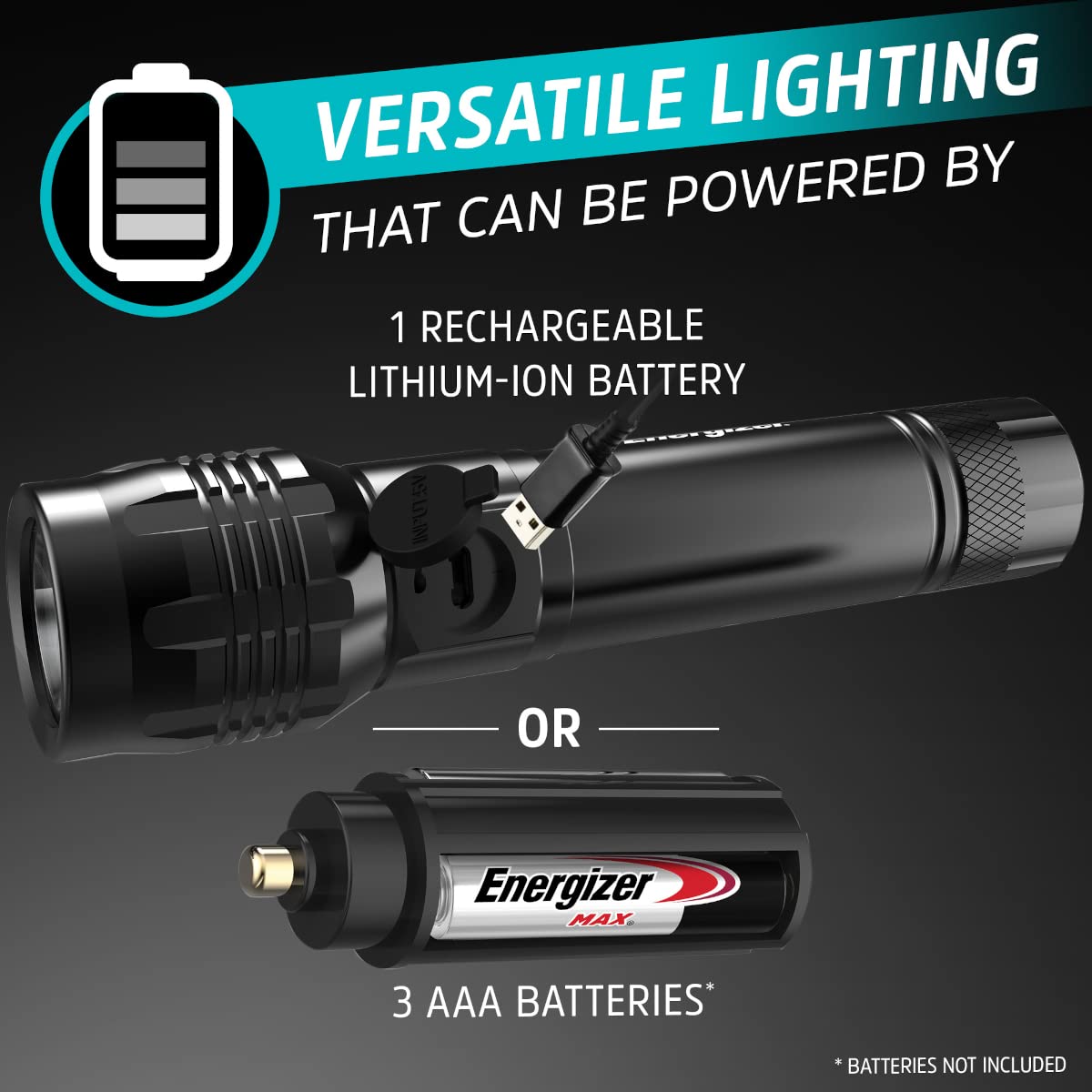 Energizer 1000 Lumens Rechargeable LED Flashlight