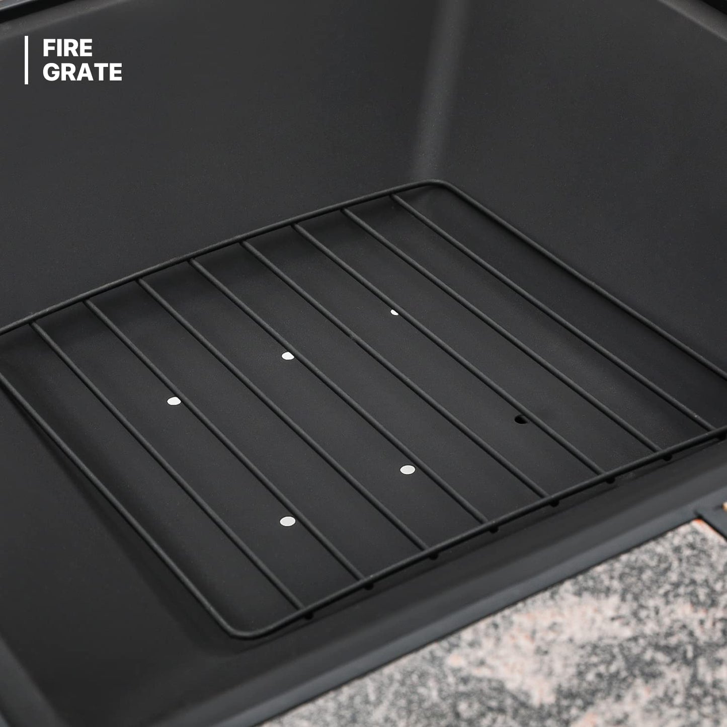 30" Portable Fire Pit Table for Backyard BBQ