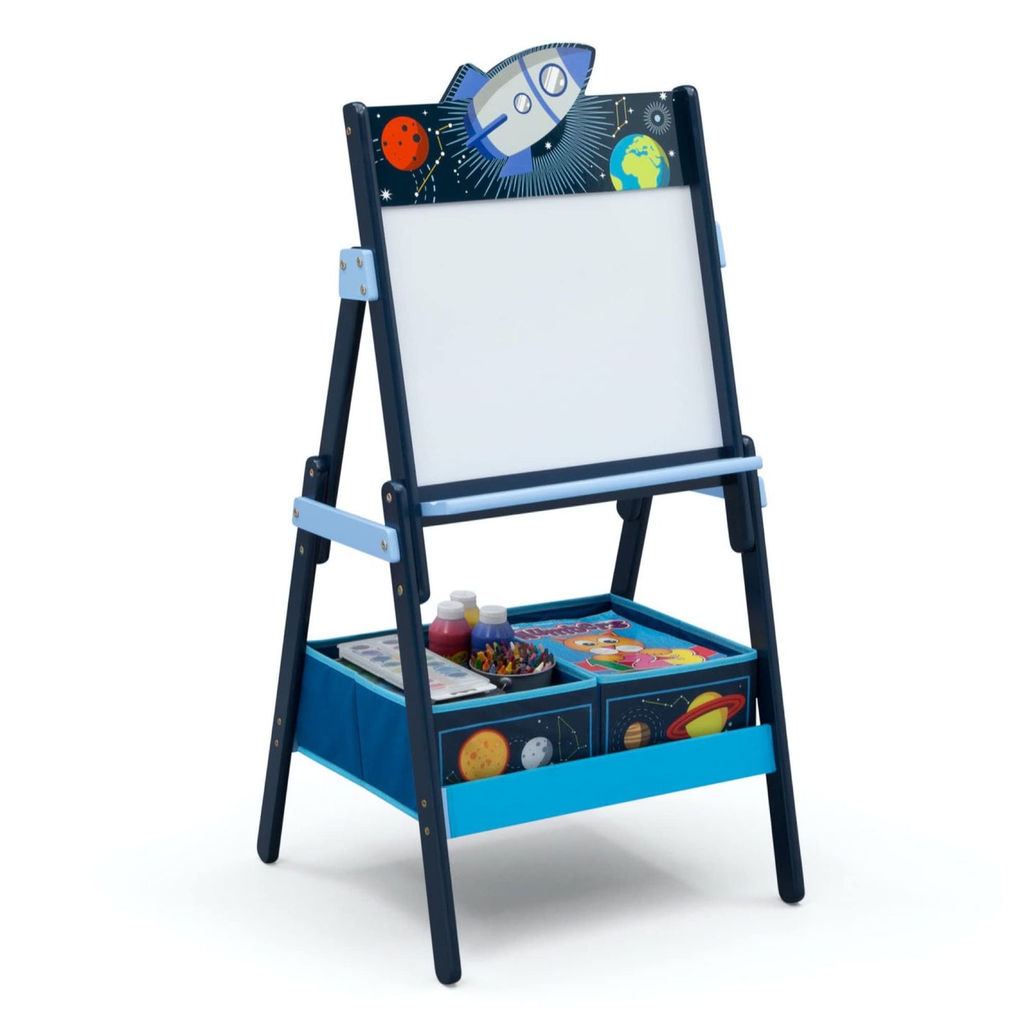 Delta Children Wooden Activity Easel with Storage