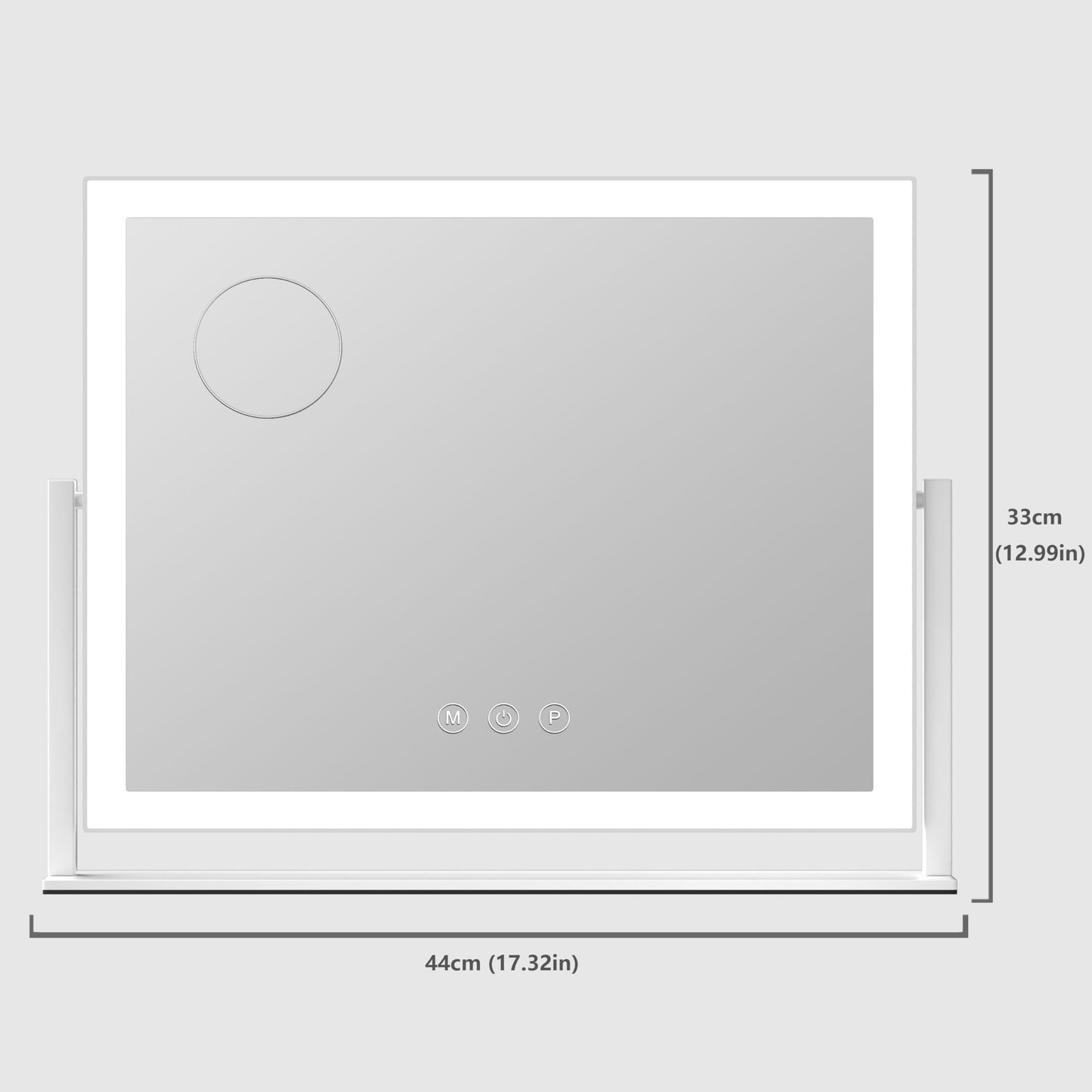 Hollywood Makeup Mirror with LED Lights & 360° Rotation
