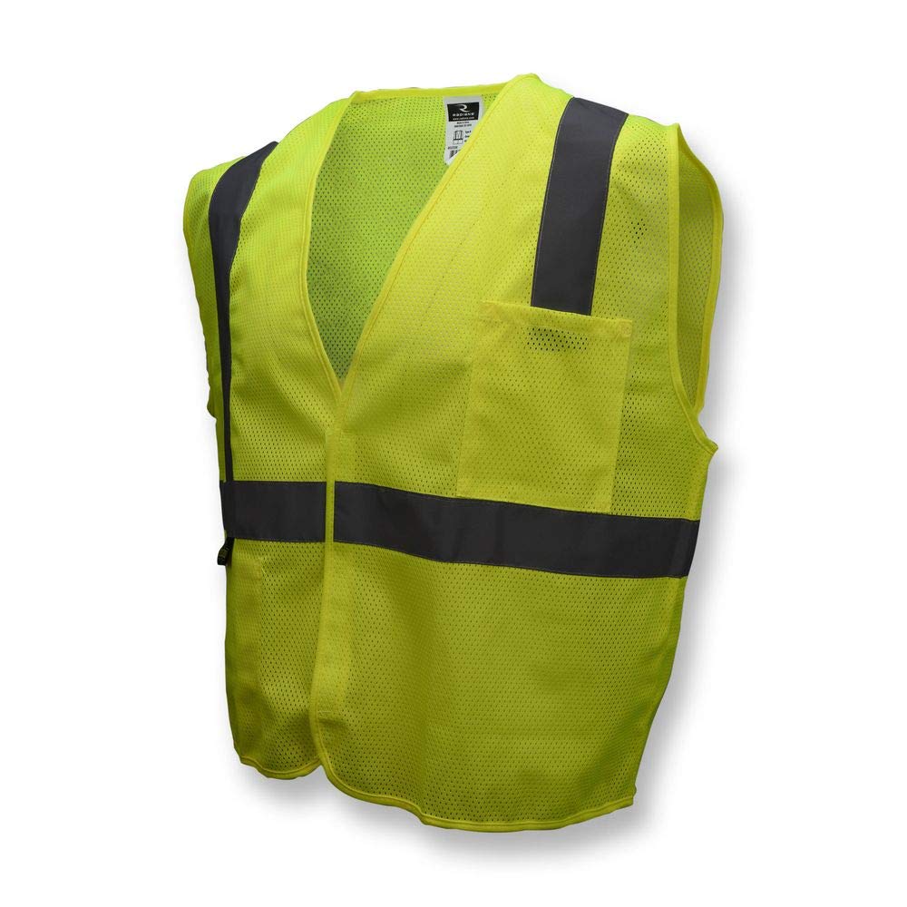 Radians SV2GML Class 2 Mesh Safety Vest, Green, Large