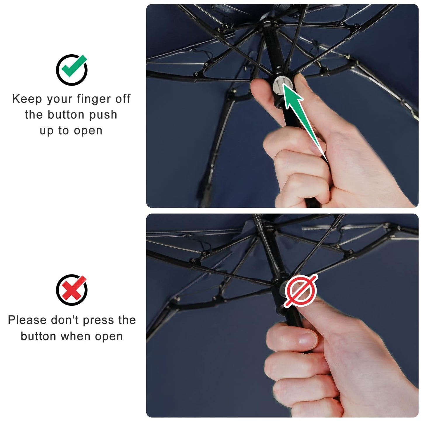 ECOBRELLA Mini Travel Umbrella with Sun Protection