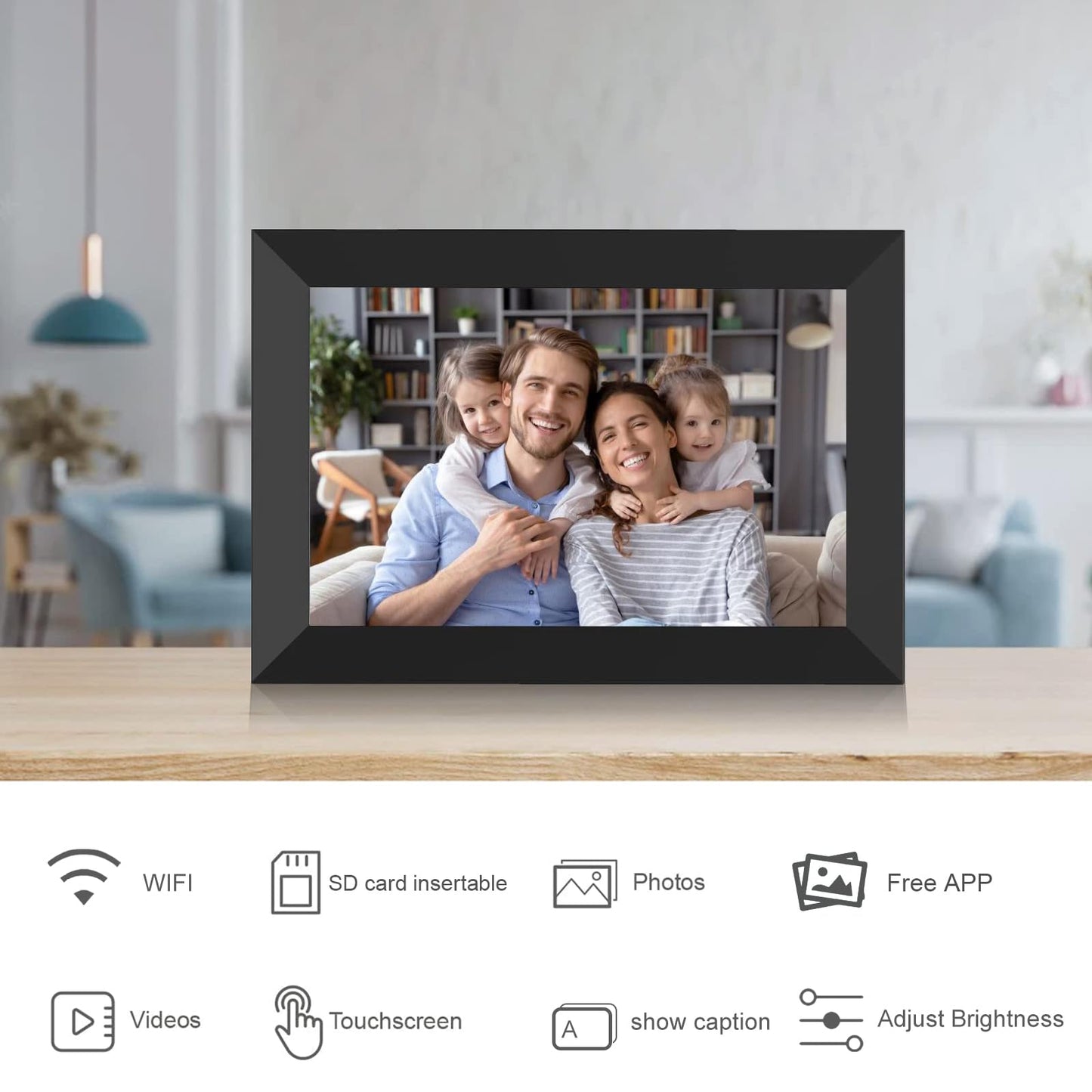 Mezed 10.1" Digital Photo Frame with Touch Screen