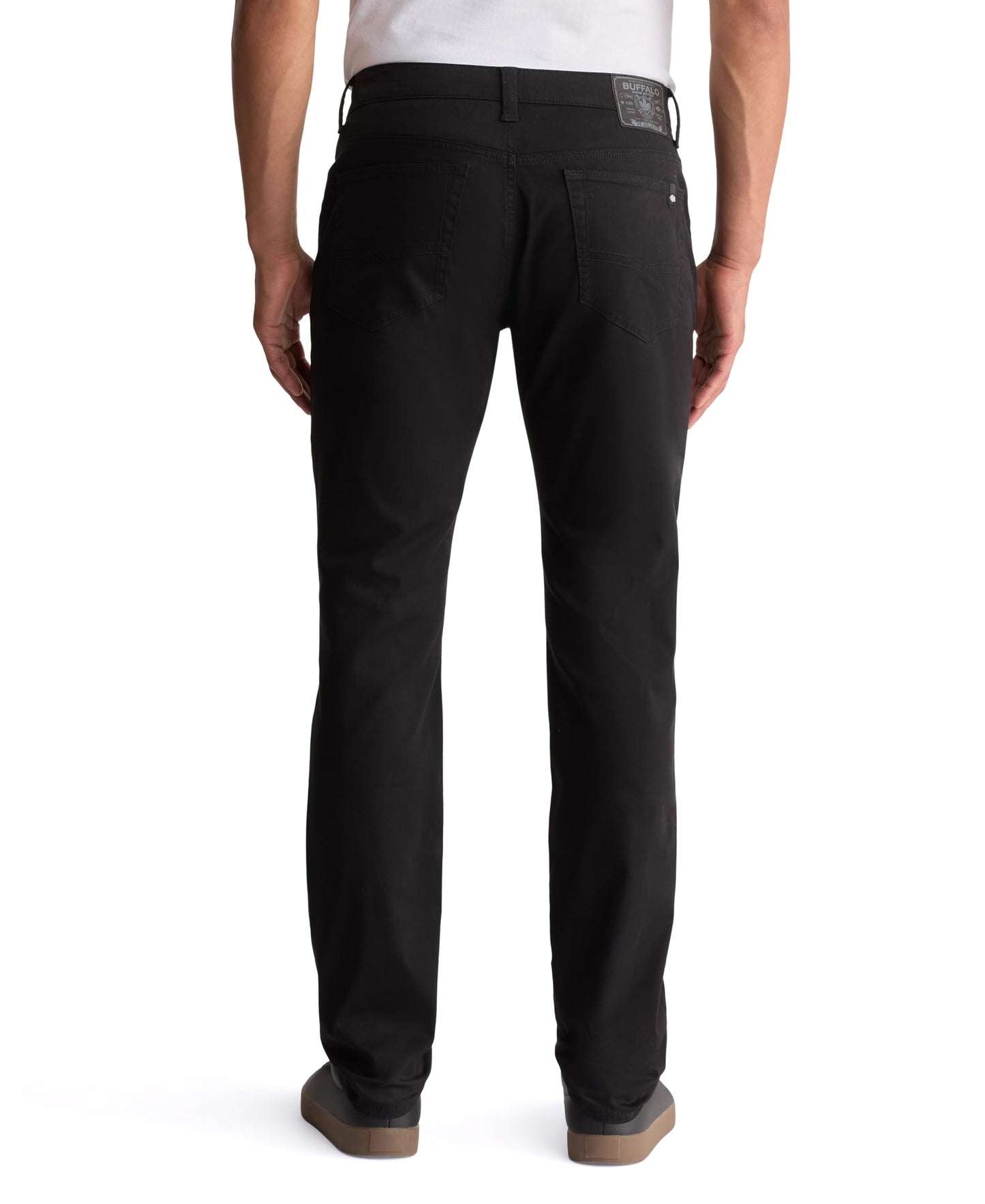 Buffalo David Bitton Men's Slim Black Sateen Pants