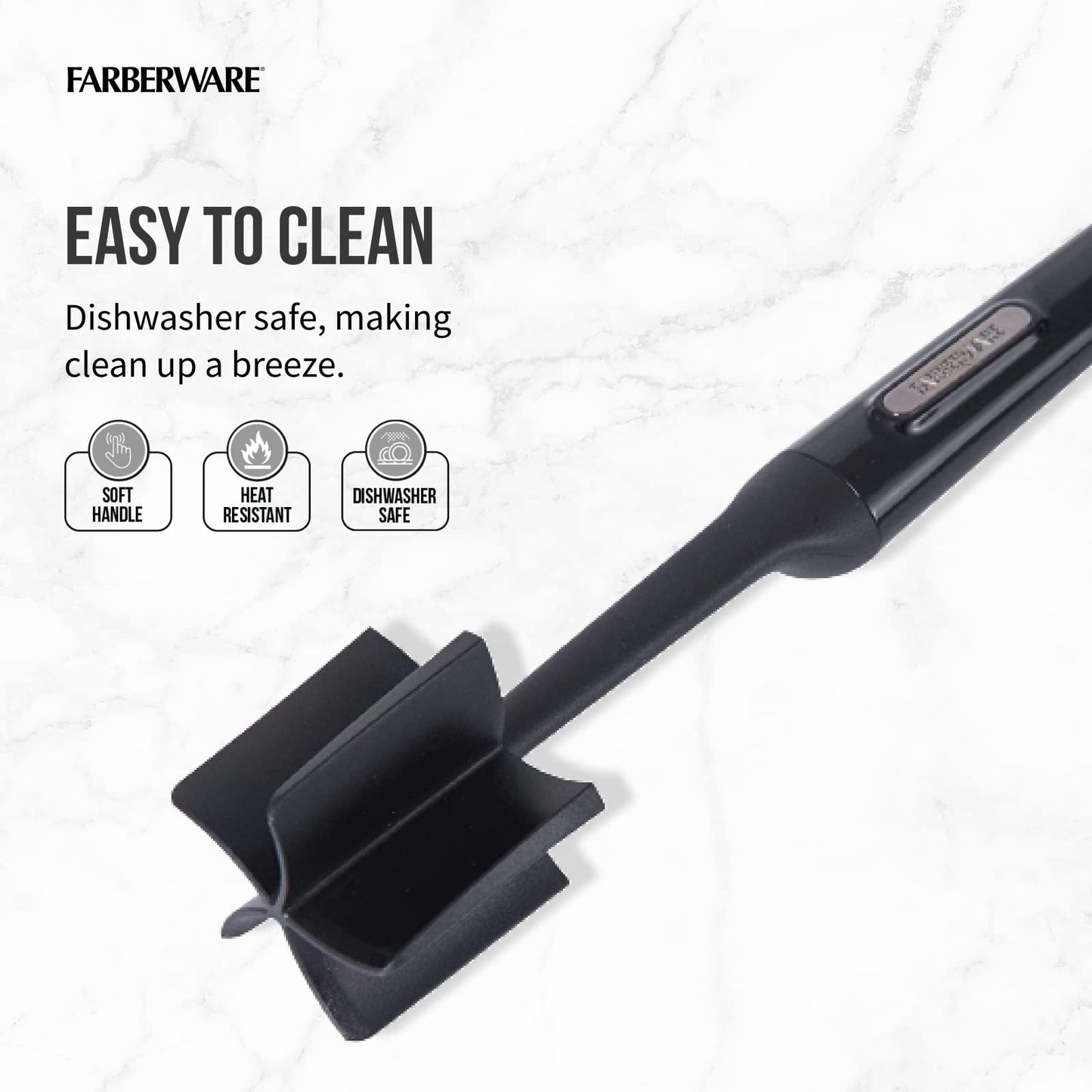 Farberware Heat Resistant Nylon Masher, 10-Inch