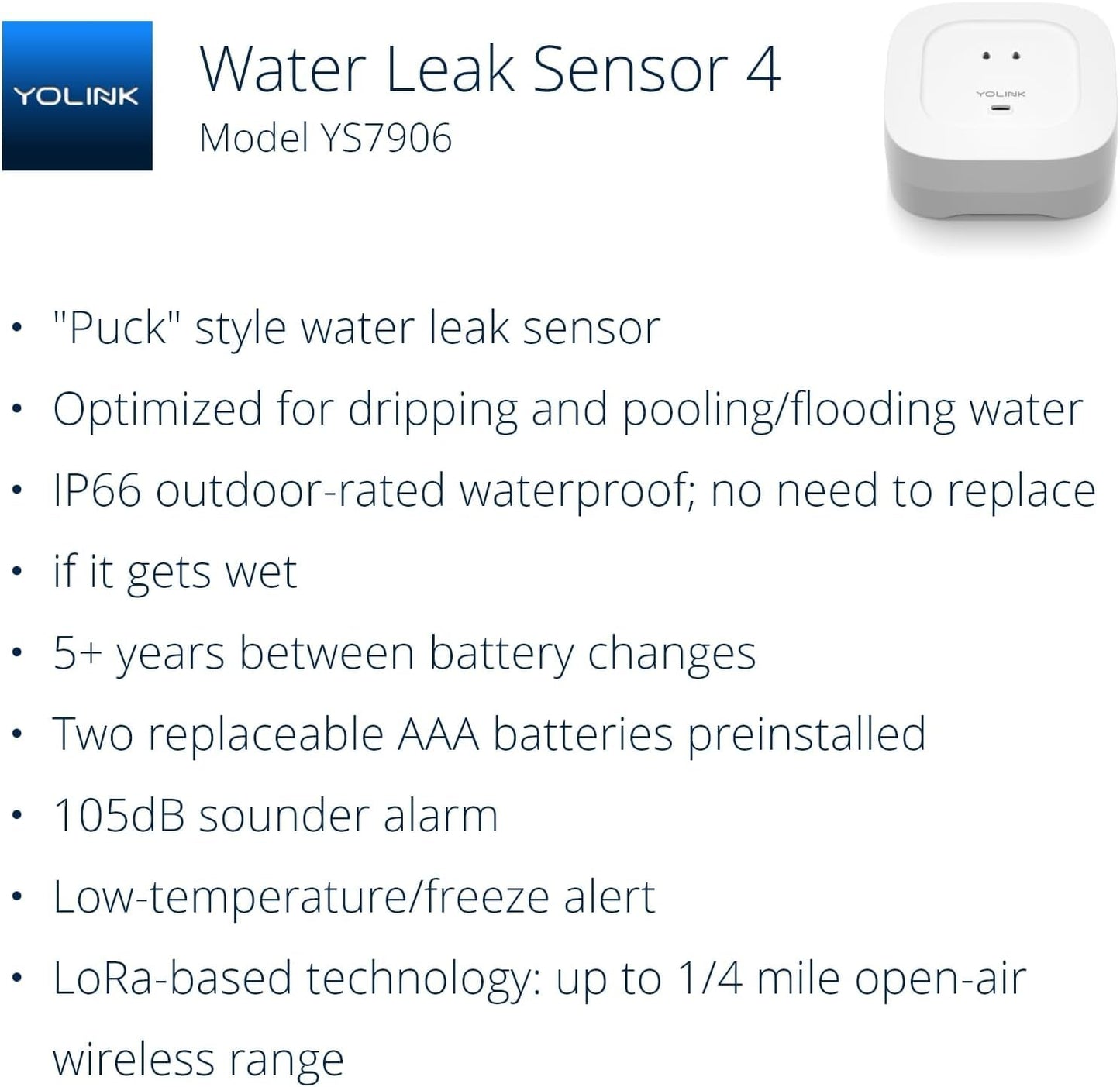 Smart Home Starter Kit with Water Leak Sensor (4-Pack)