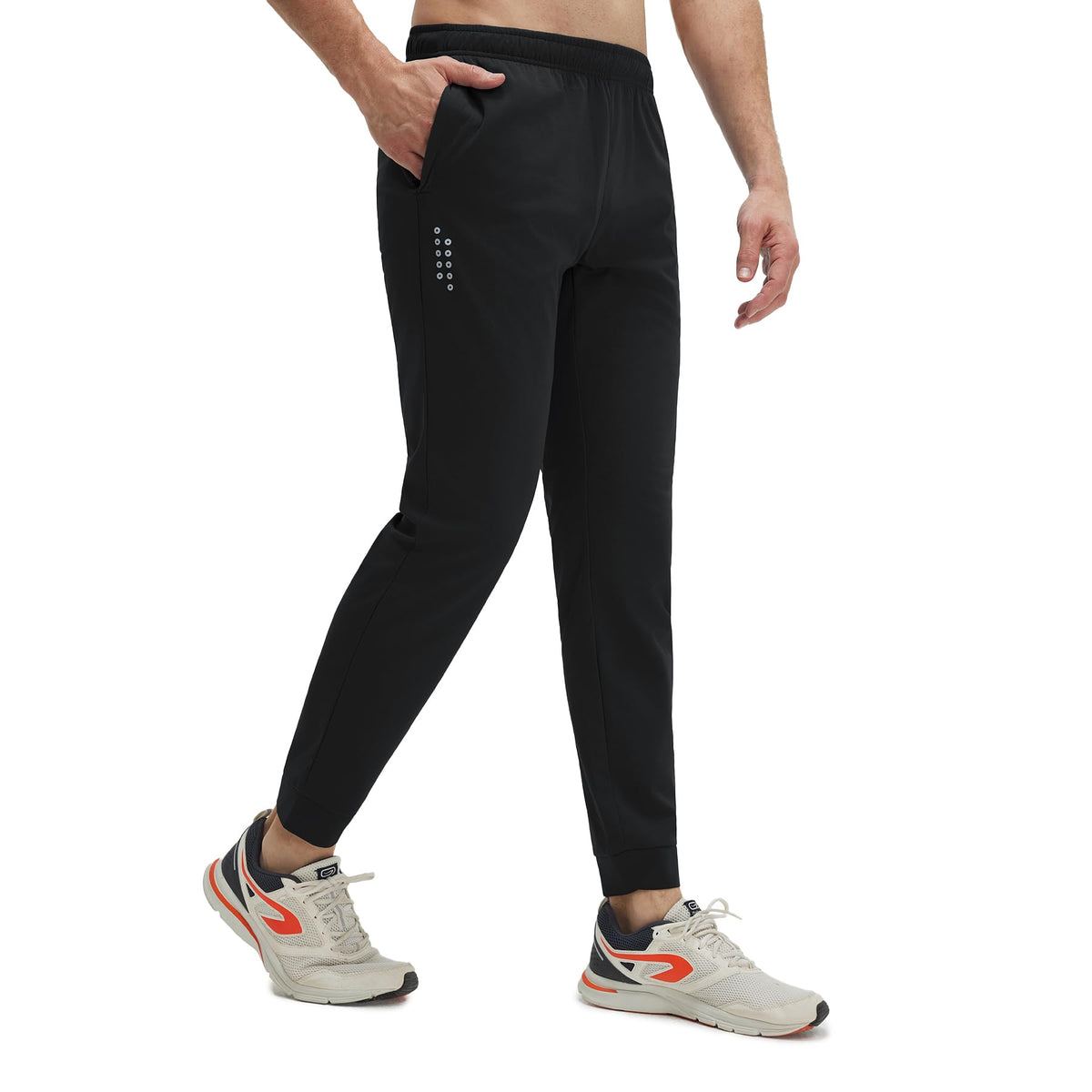 Lightweight Stretch Joggers with Zipper Pockets