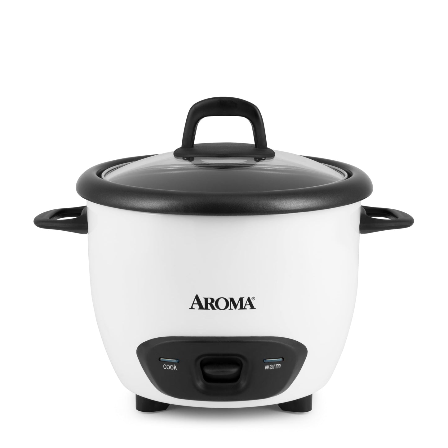 Aroma 6-Cup Pot-Style Rice Cooker, White
