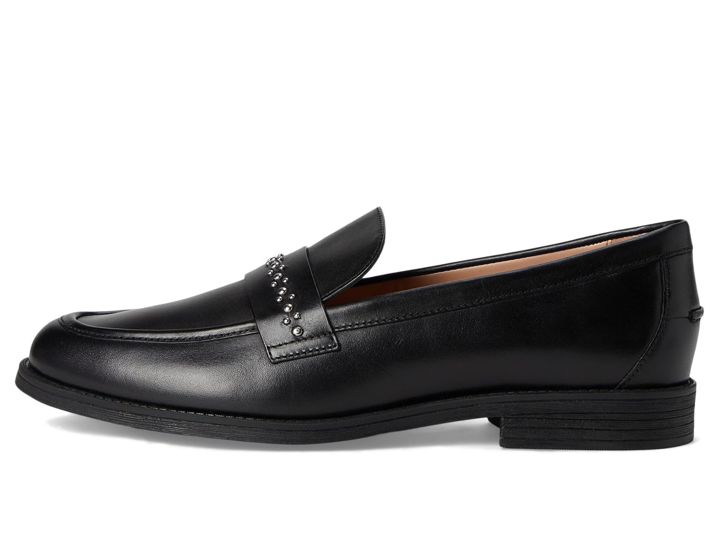 Cole Haan Women's Embellished Black Leather Loafers