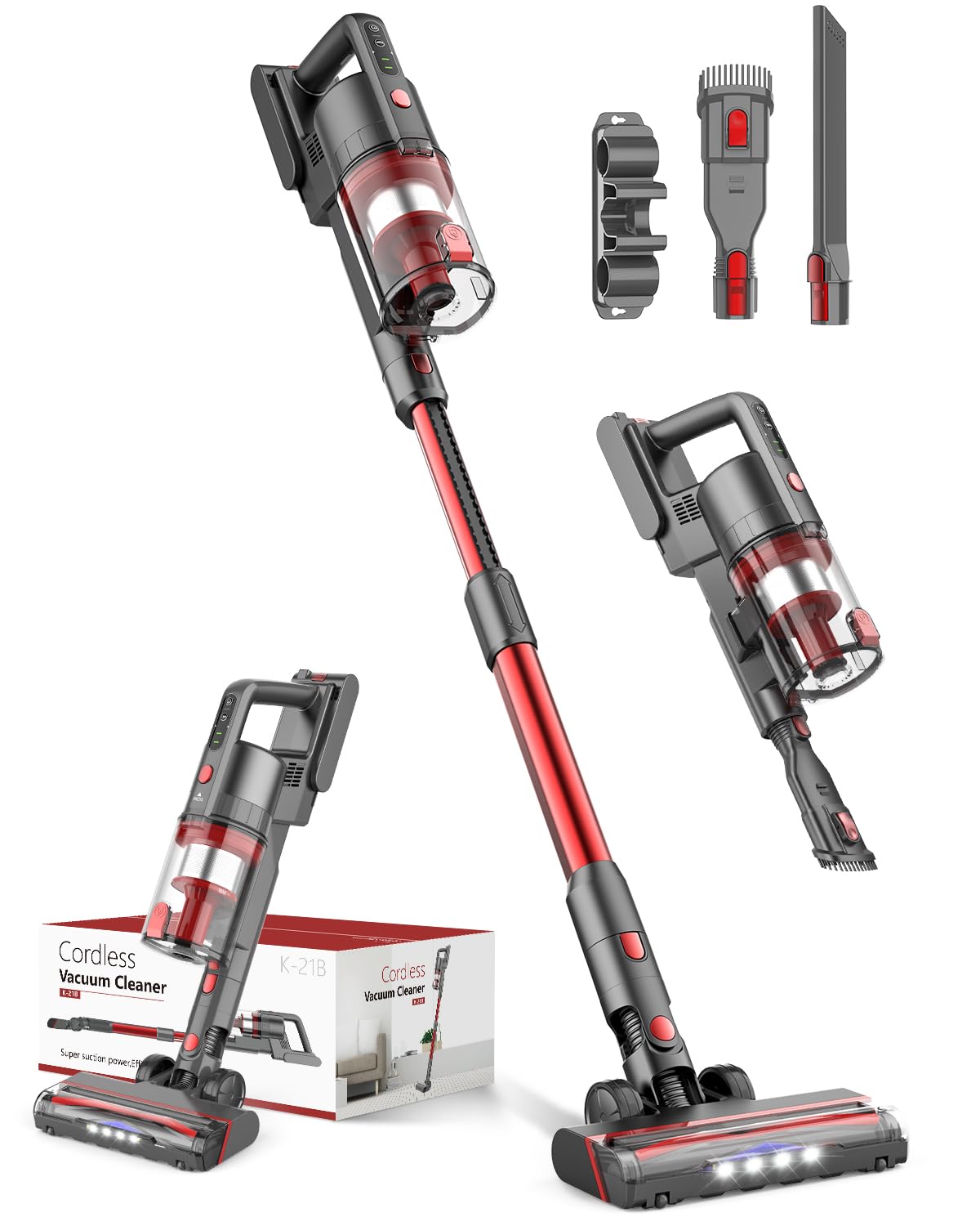 Cordless Rechargeable Vacuum Cleaner with 2 Modes