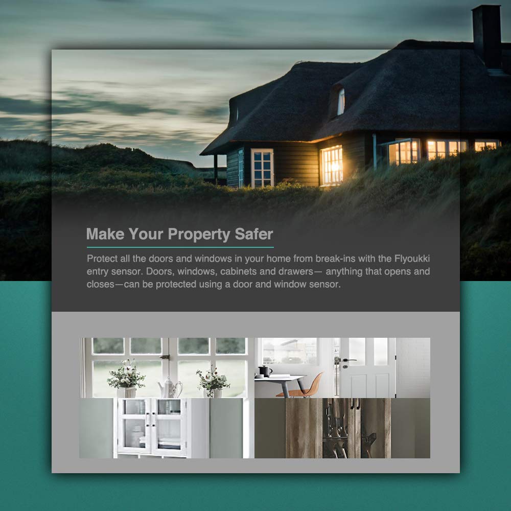 120 DB Wireless Door Window Alarm Sensor 3 Pack