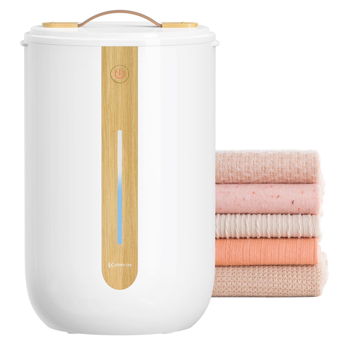 Towel Warmer with Heating Progress Bar and Handle