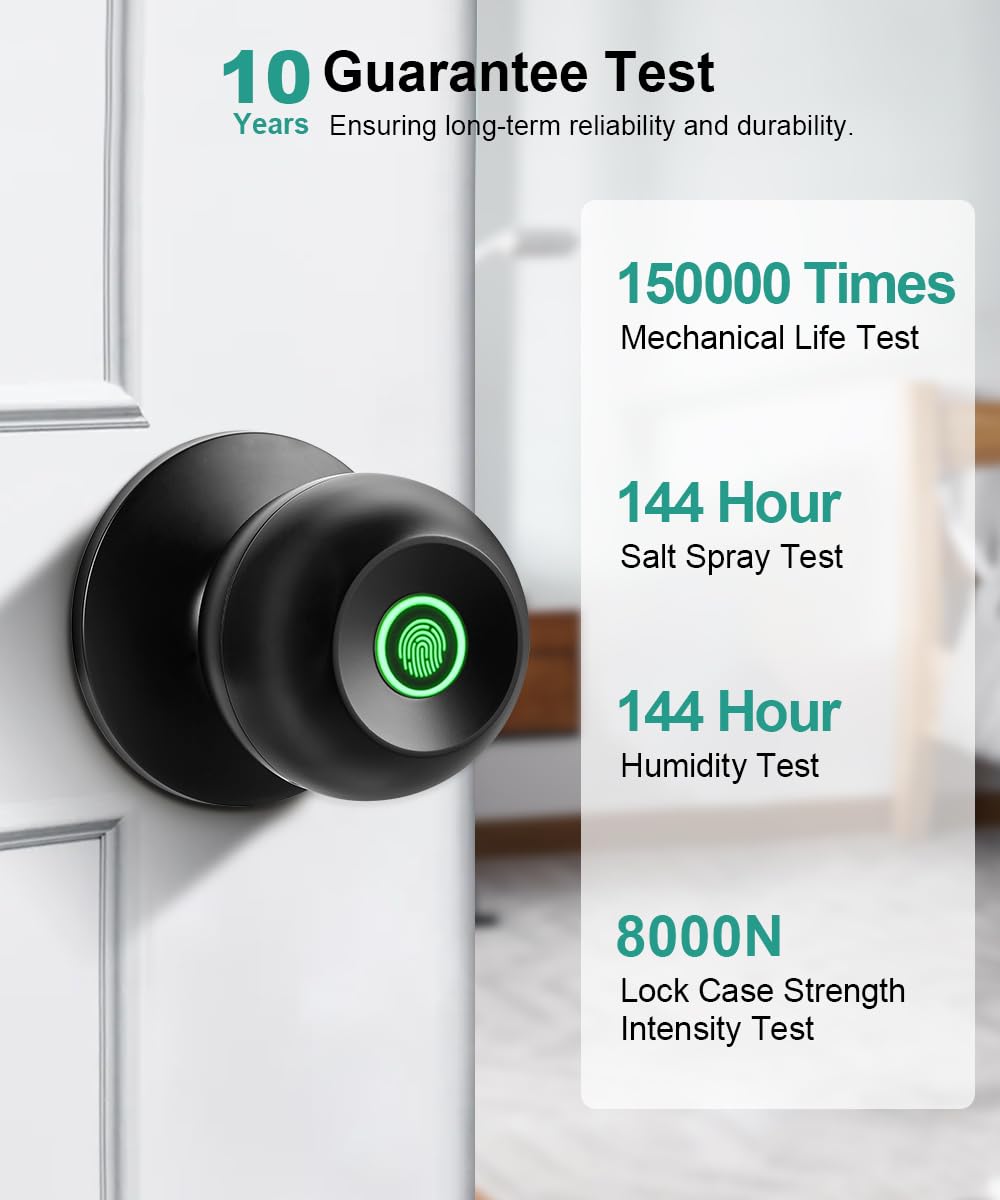 Biometric Smart Fingerprint Door Lock with App Control