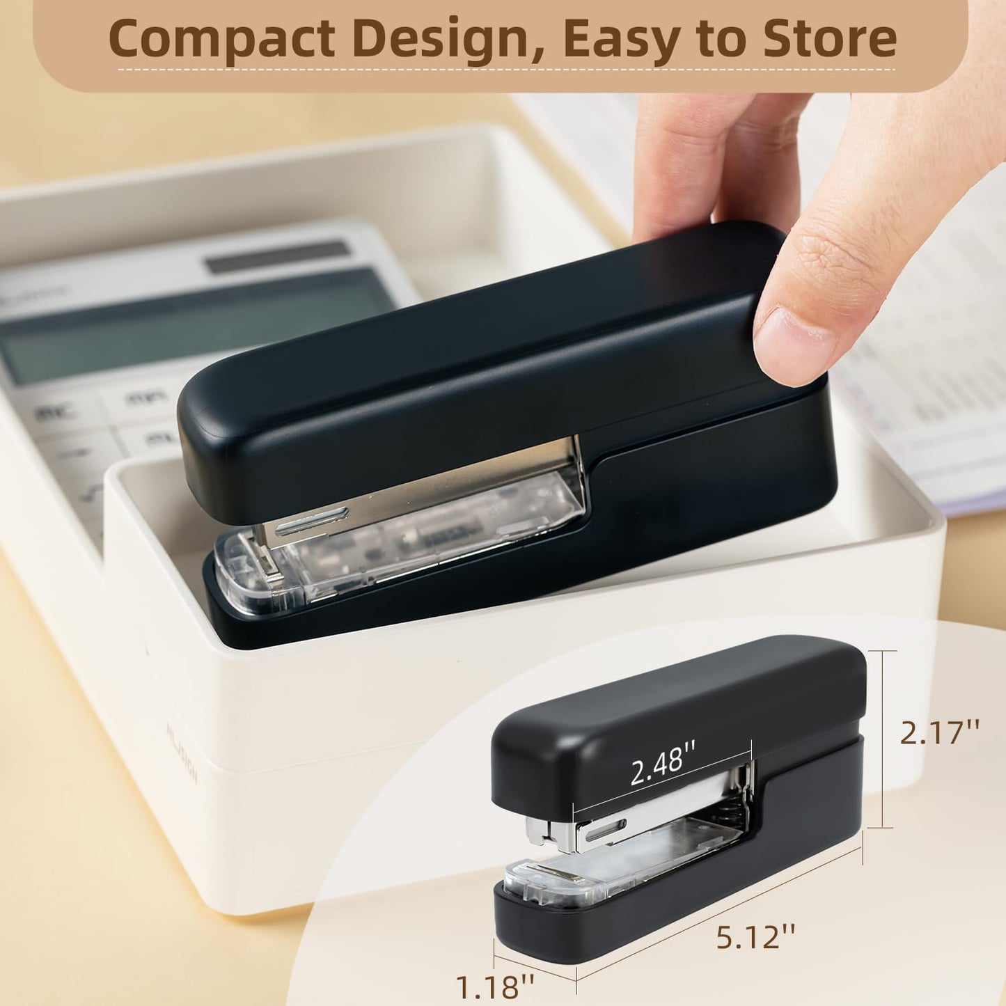 Deli Desktop Stapler with Staple Remover