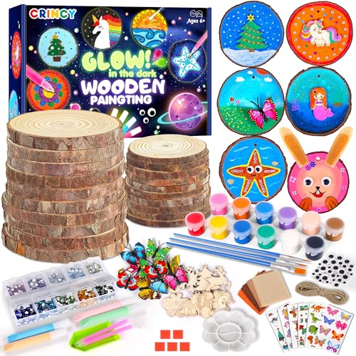 Glow in the Dark Kids Wooden Painting Kit