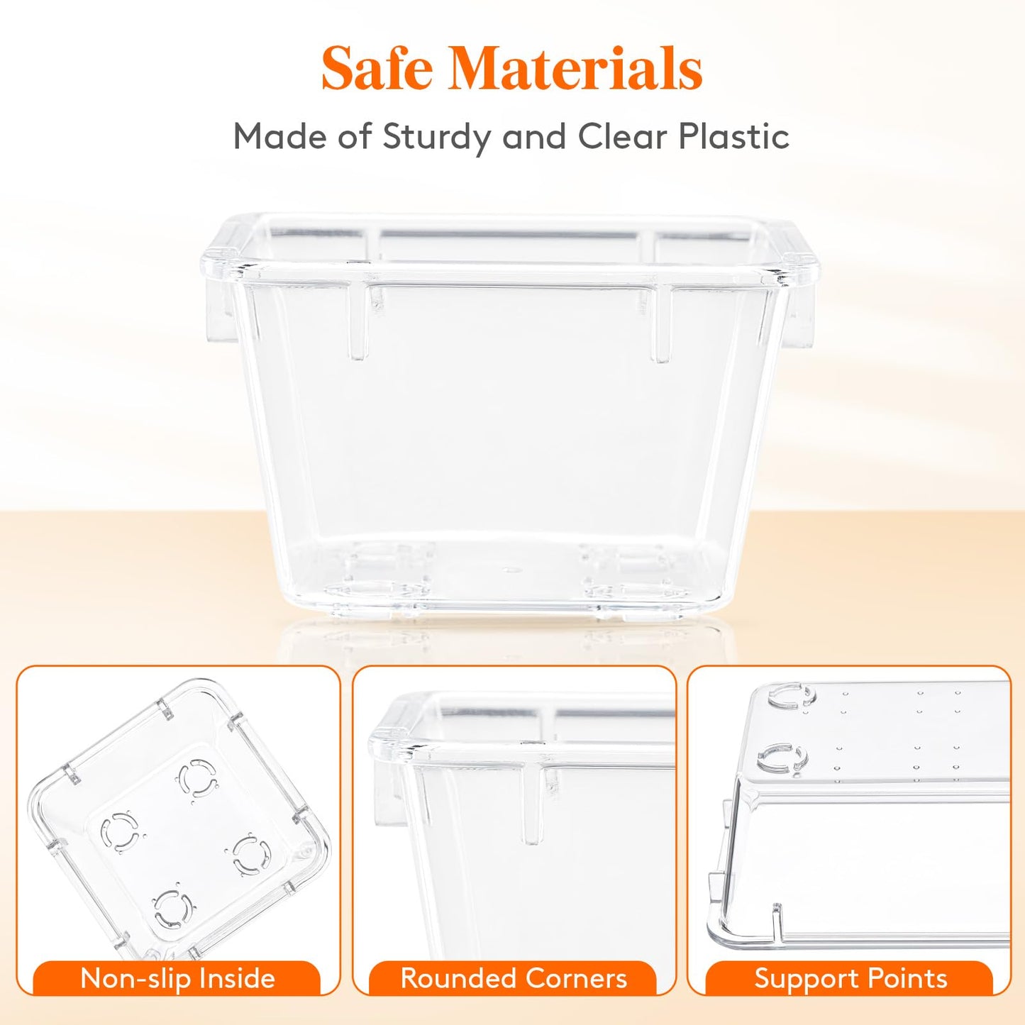 Lifewit 37PCS Clear Plastic Drawer Organizer Set