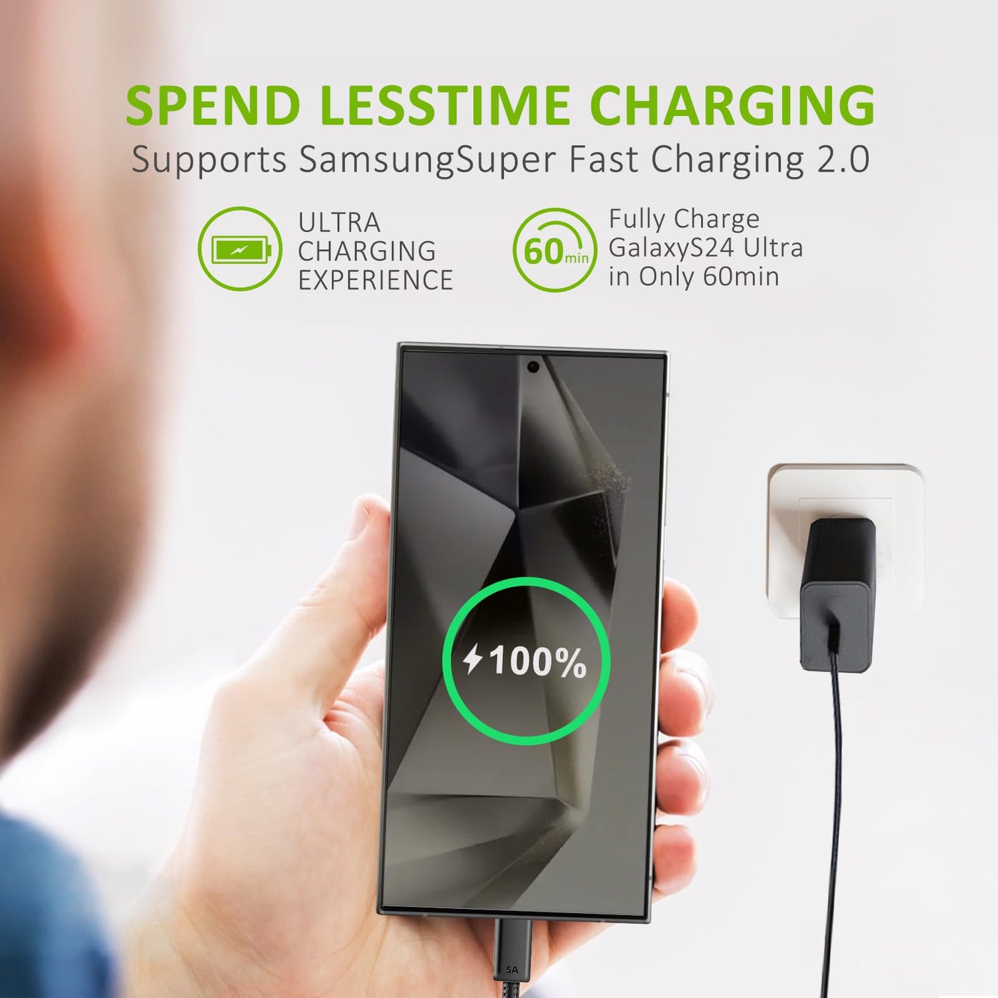45W USB C Fast Charger with 6.6ft Cable