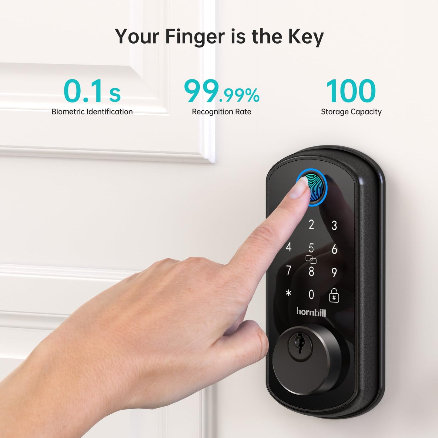 Smart WiFi Fingerprint Deadbolt Lock by hornbill
