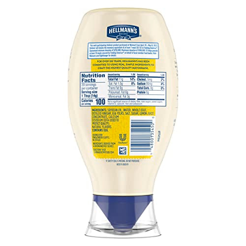Hellmann's Real Mayonnaise Squeeze Bottle 20 oz