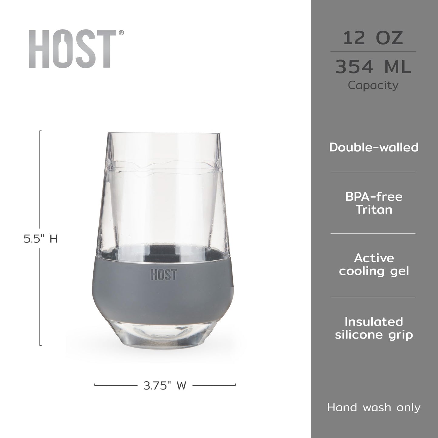 2 Pack HOST Wine Glass Cooling Tumblers