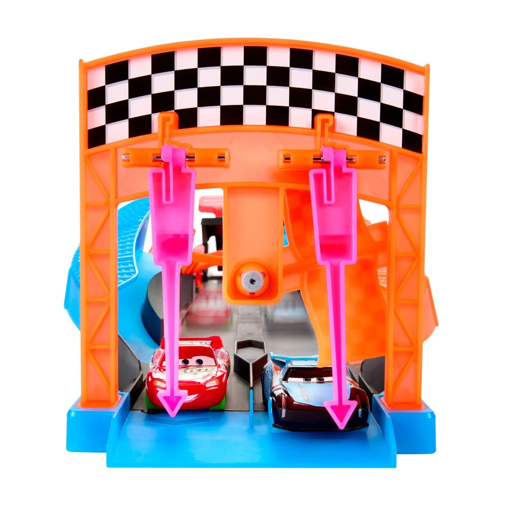 Glow Racers Track Set by Mattel with 2 Cars