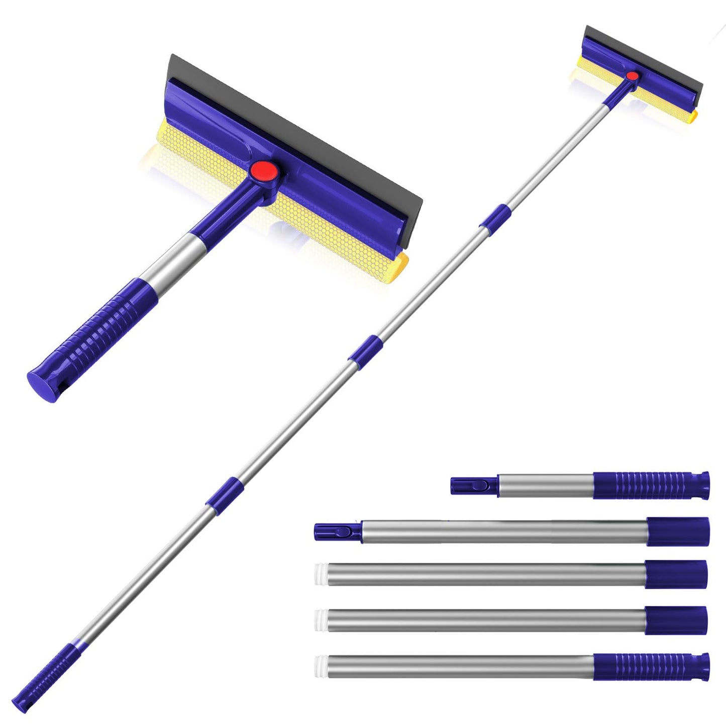 Window Squeegee with 60" Handle and Sponge