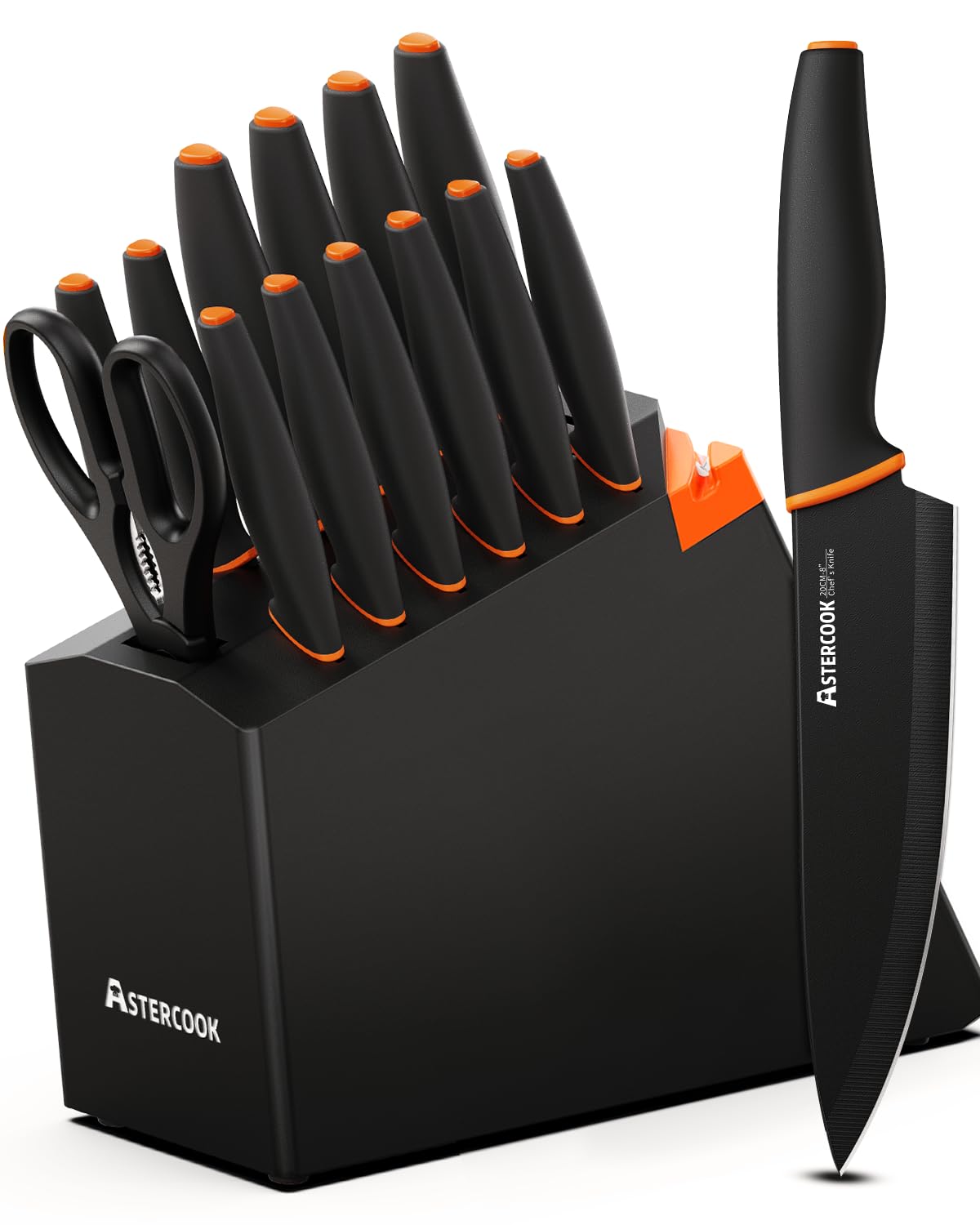 15-Piece Astercook Dishwasher Safe Knife Set