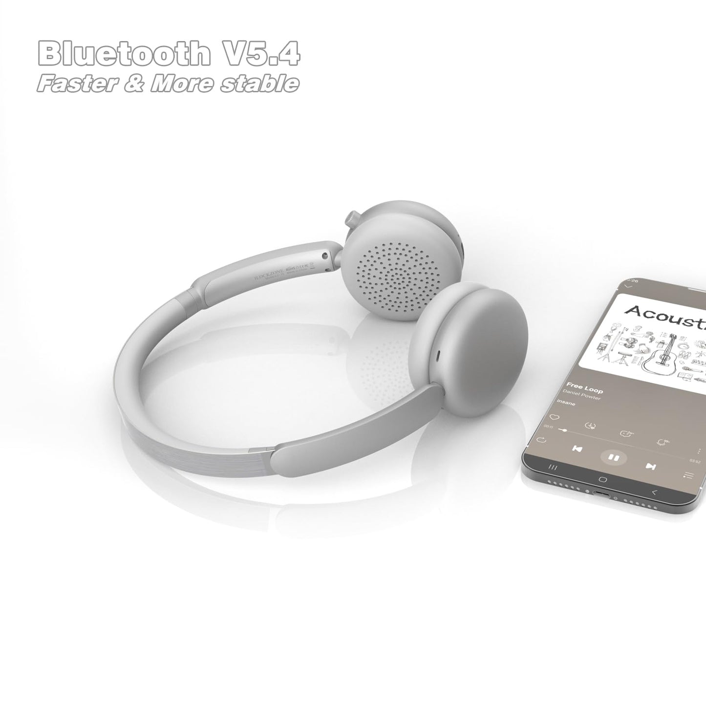 Wireless Noise Cancelling Headphones by ILOCKZONE
