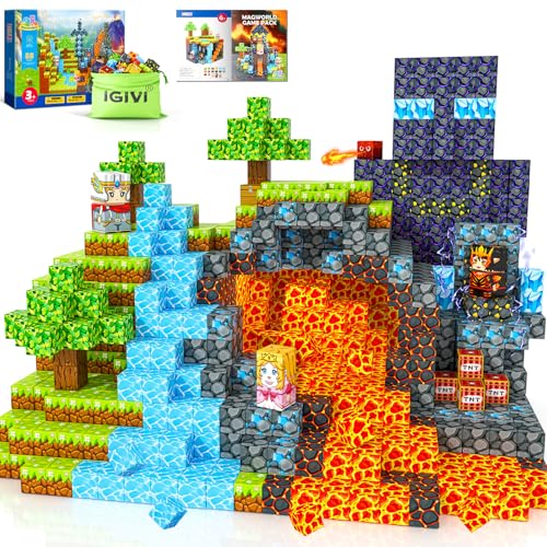 Magnetic Cube Building Blocks Montessori Toy for Kids