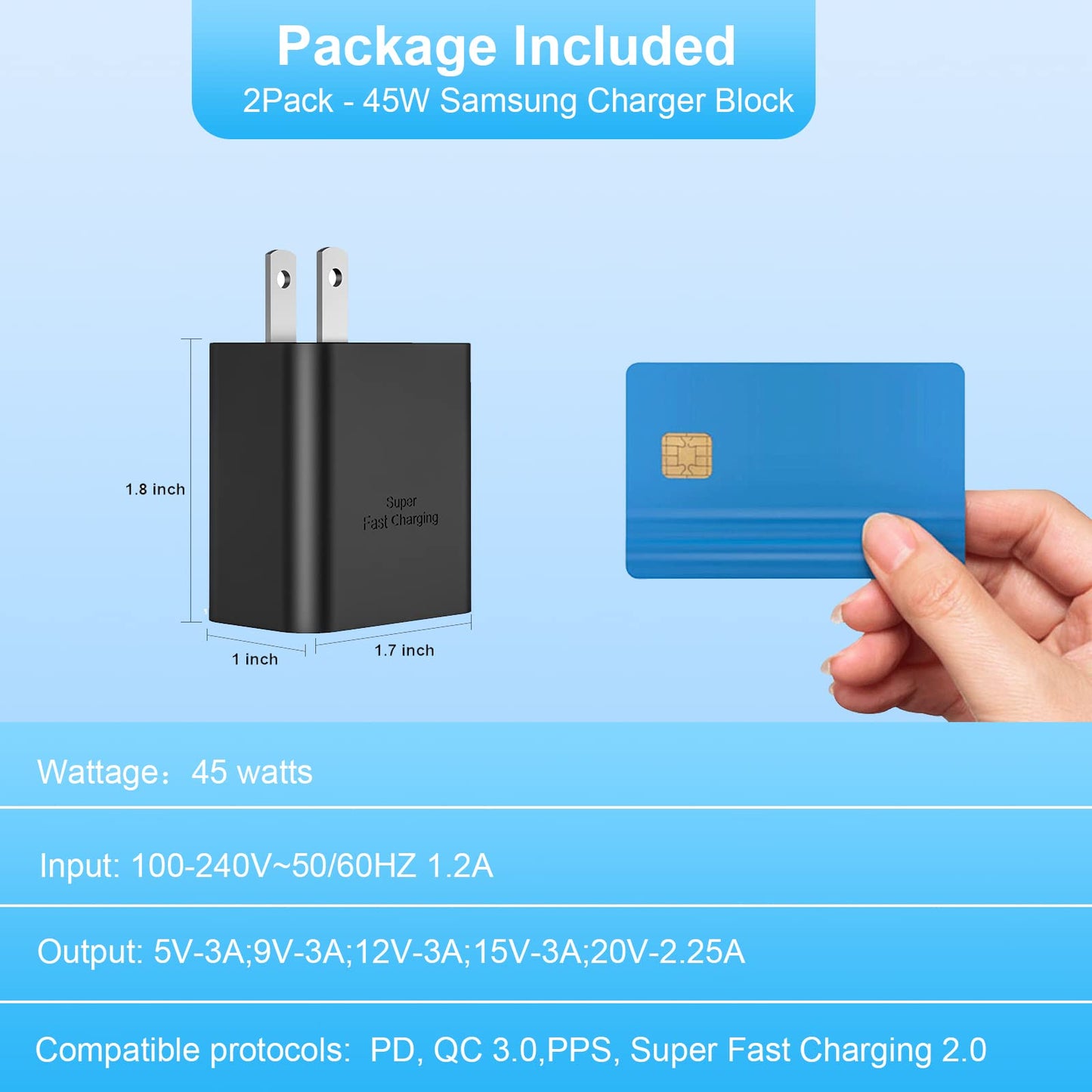 45W USB C Wall Charger with Power Delivery