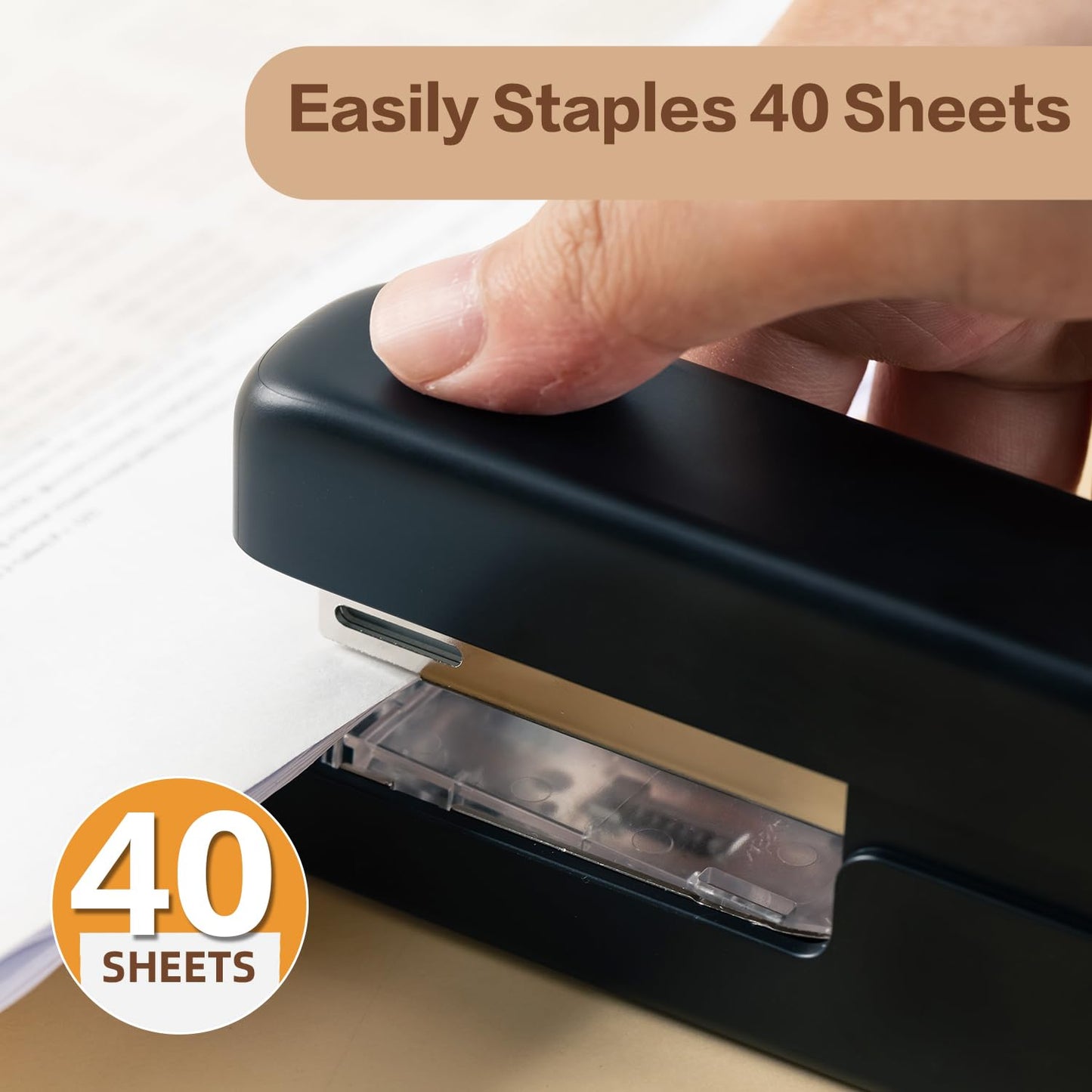 Deli Desktop Stapler with Staple Remover