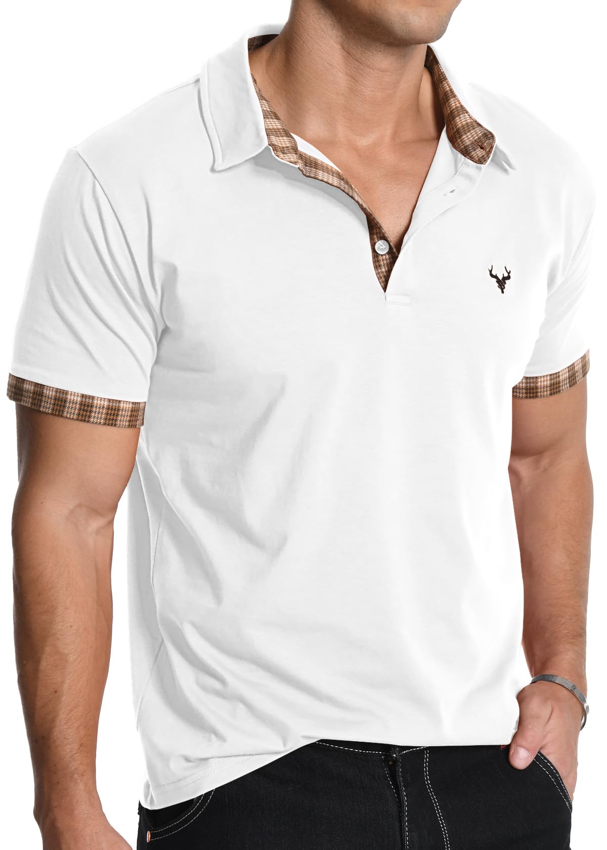 KUYIGO Men's Casual Slim Fit Polo Shirt