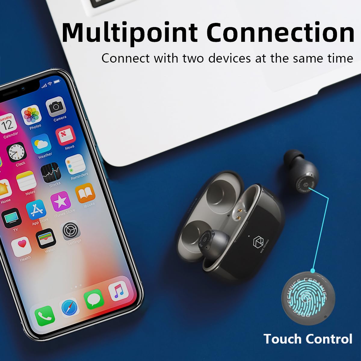 Wireless Earbuds with 35H Playtime and ENC