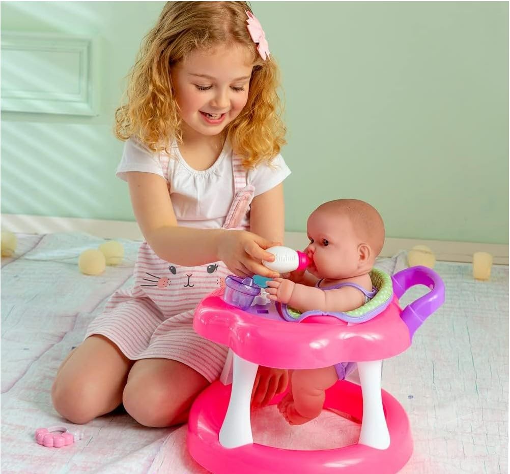 JC Toys 14" Posable Baby Doll with Walker