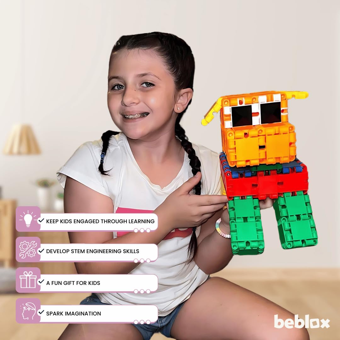 128-Piece Building Blocks Set for Kids STEM