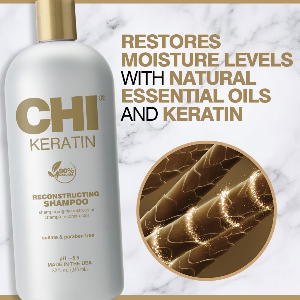 CHI Keratin Shampoo for Healthier, Shiny Hair