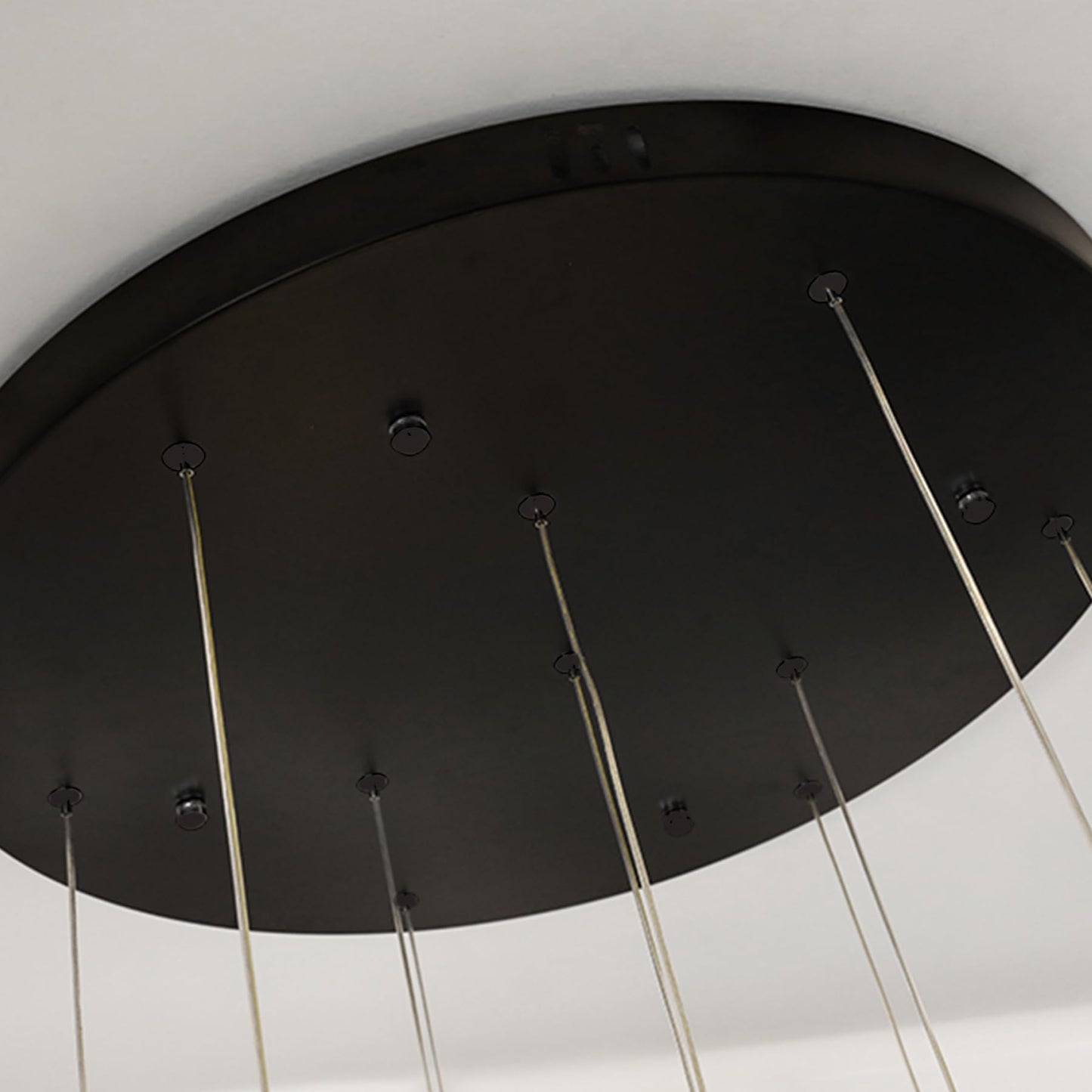 dolria Modern 12 Rings Chandeliers for Entrance LED Lights Living Room Light Chandeliers Flush Mount Ceiling Pendant Lighting 2700K 6000K Dimmable Chandelier Stairwell Foyer Enterway