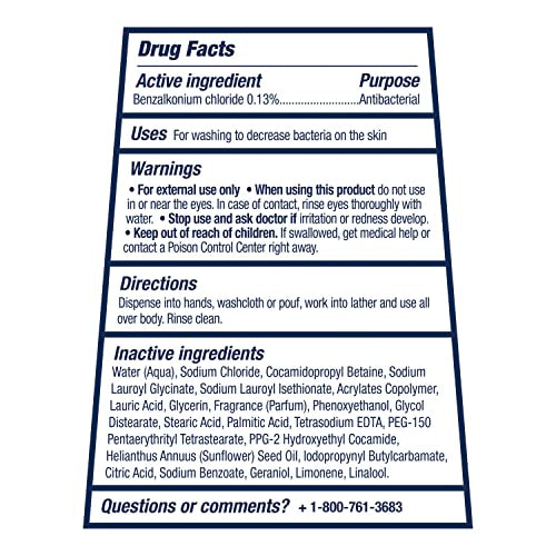 Dove Body Wash Care & Protect Antibacterial 4 Count For All Skin Types Protects from Dryness 20 oz