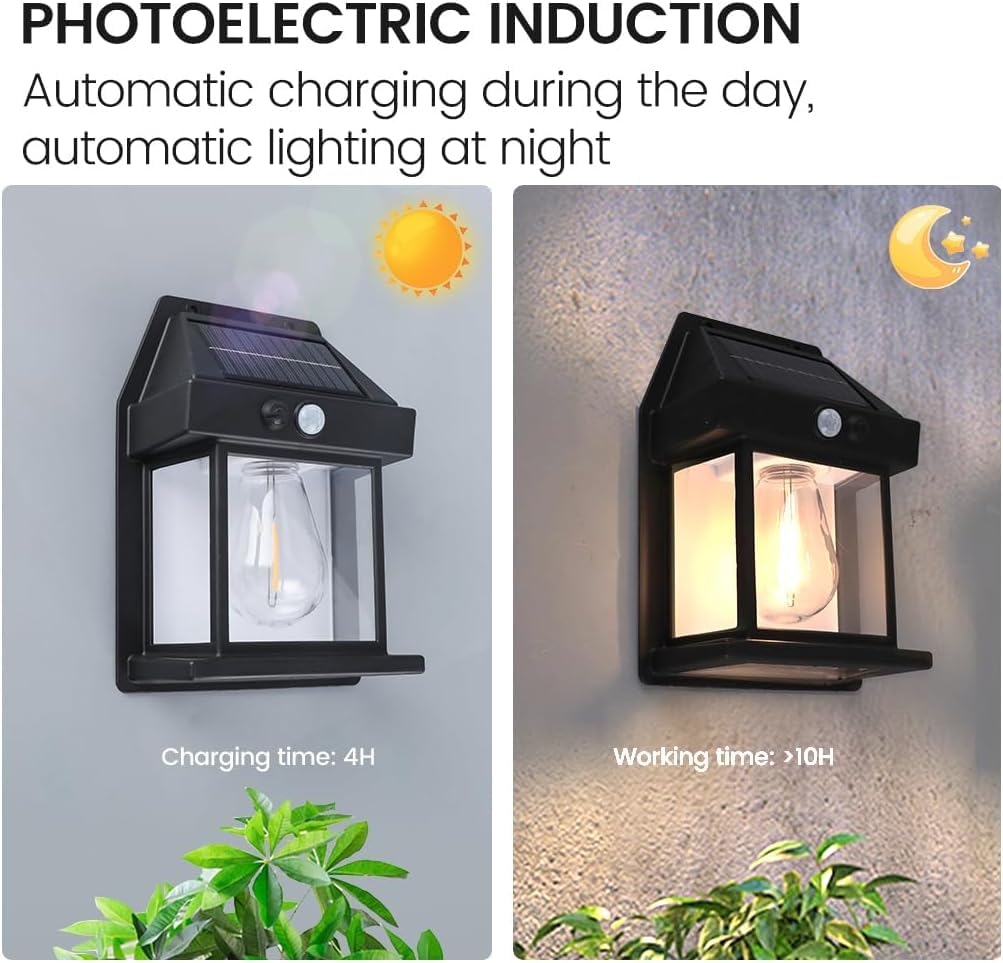 4pcs Solar Motion Sensor Wall Lights