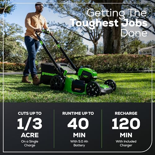 Greenworks 40V 21" Brushless Cordless (Self-Propelled) Lawn Mower