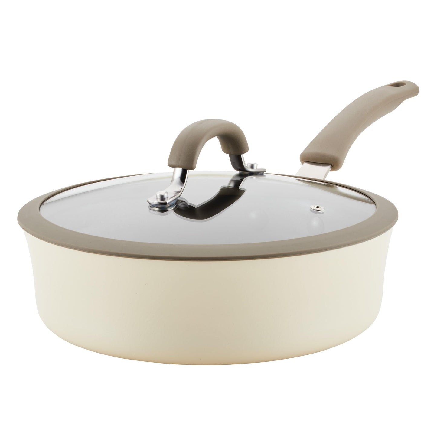 Rachael Ray Nonstick Sauté Pan with Lid, 3QT